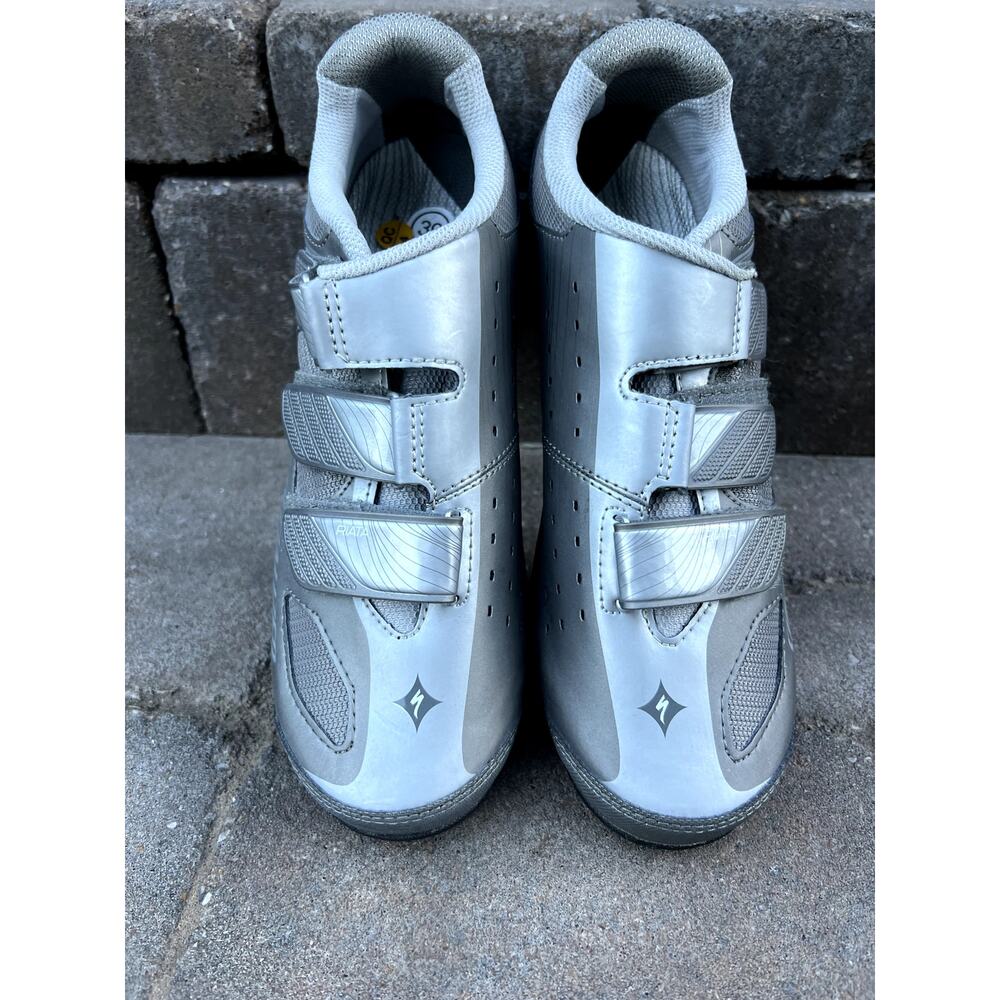 Women's Specialized Riata mountain cycle silver cycling shoes size 8 - Picture 4 of 4
